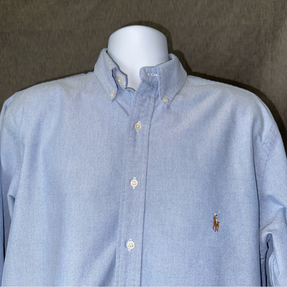 RALPH LAUREN CLASSIC OXFORD SHIRT-LIKE NEW-LT